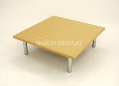 ディスプレイテーブル(木目) 900×900