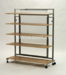 System fixture SL1200 shelf board (wood grain) 5 steps lower stage