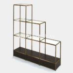 Vivo antique glass shelf VB(3x4/3/2) 1350x300H1500SG150