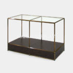 Vivo antique glass table VB(2x2)1200x600H750SG150