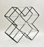 Vivo Glass Shelf X Type 4 Tiers (Black)