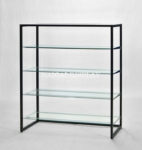 Frame 1350 (black) 4 glass shelves