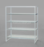 Frame 1350 (white) 4 glass shelves