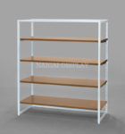 Frame 1350 (white) 4 wooden shelves