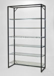 Frame 2100 (black) 6 glass shelves