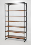 Frame 2100 (Black) 6 Wooden Shelves